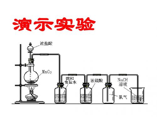 化学：4.2《富集在海水中的元素——氯》课件(新人教版必修1)