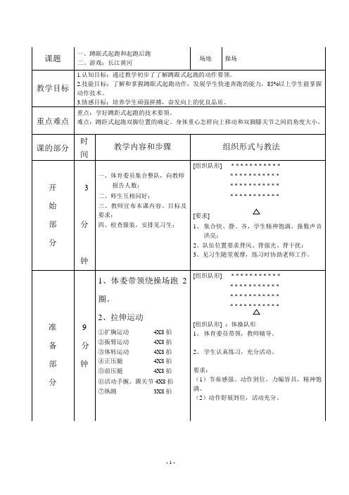 12蹲踞式起跑