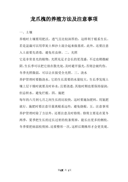 龙爪槐的养殖方法及注意事项 