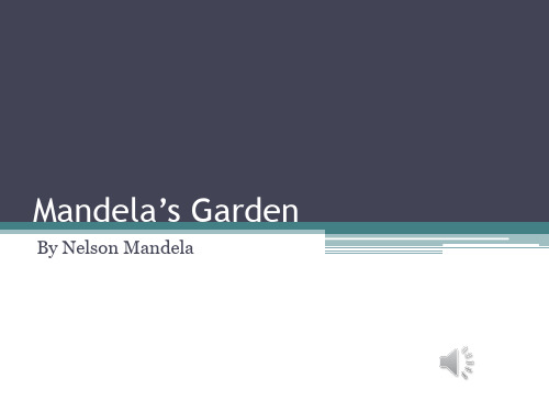 Mandela's Garden