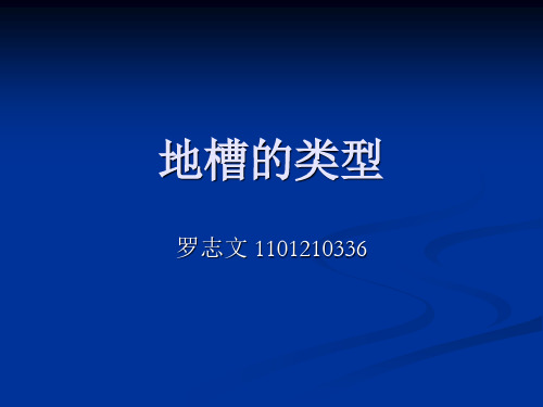地槽分类