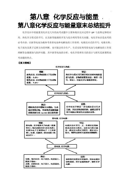 《高考总复习系列丛书—高三化学一轮复习高效创新教案》(中册):第八章高考备考策略与知识能力提升 Word
