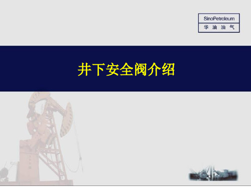 井下安全阀讲解