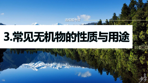 高中化学复习 专题二 选择题专攻  常见无机物的性质与用途