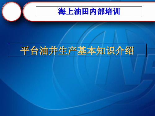 海上油田平台油井生产基本知识介绍ppt课件