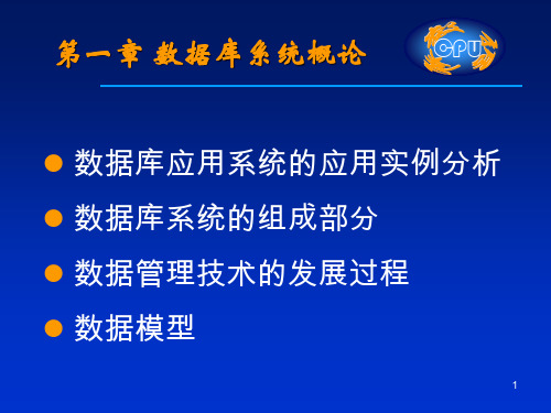 第一章数据库系统概念精品PPT课件