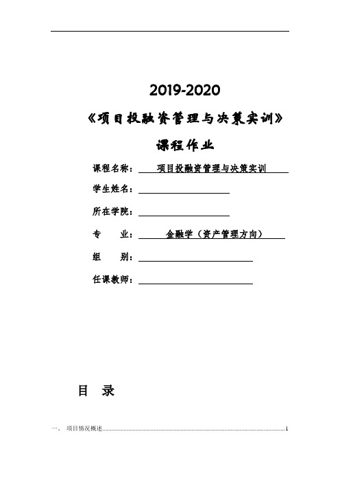 证券项目可行性分析报告