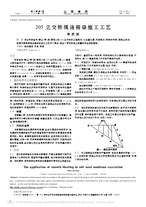 205立交桥现浇箱梁施工工艺