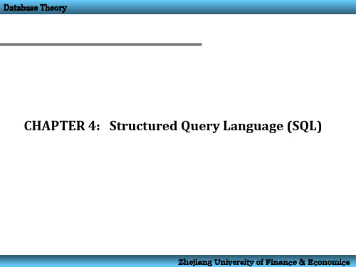 数据库原理 第五章