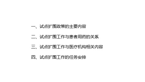 最新整理国家组织药品集中采购试点扩围政策解读与工作推进.ppt