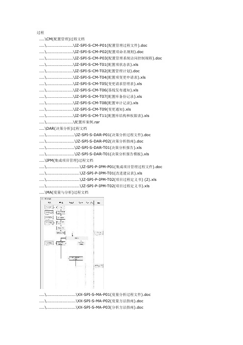 CMMI过程文件(整理)