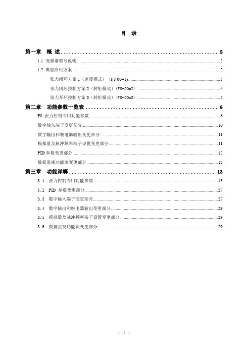 森兰sb73wd系列张力控制专用变频器说明书