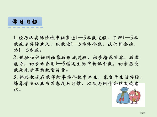 苏教版一年级上册5.1认识15各数课件市公开课一等奖省优质课获奖课件