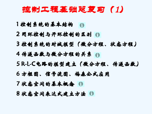 控制工程基础-总复习