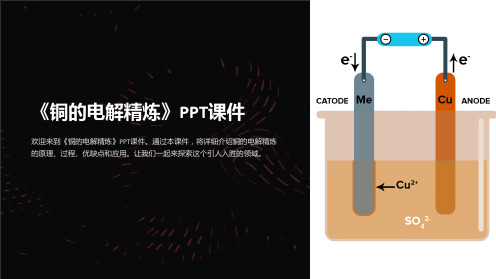 《铜的电解精炼》课件