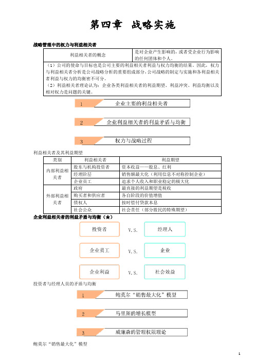 战略管理中的权力与利益相关者一