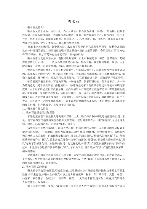 吸水石