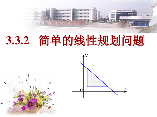 人教版高中数学必修5课件：3.3.2 简单的线性规划问题(共21张PPT)