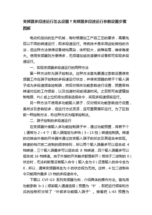 变频器多段速运行怎么设置？变频器多段速运行参数设置步骤图解