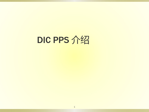 DIC-PPS-培训PPT课件