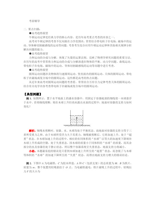 2010年高中物理自主学习同步讲解与训练 高考前辅导