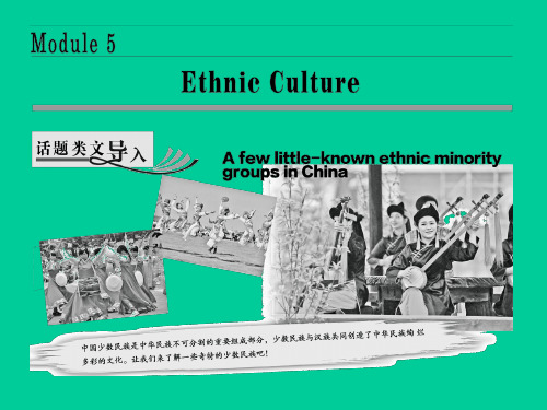 高中英语Module 5 Ethnic Culture优秀课件