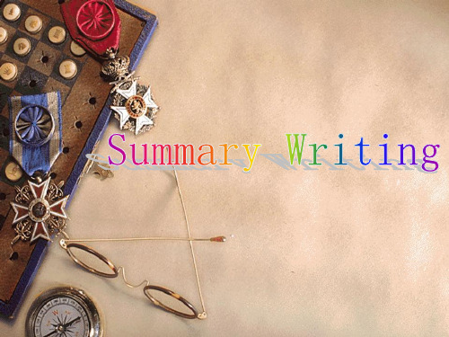 高考英语写作——summary-writing(共29张PPT)