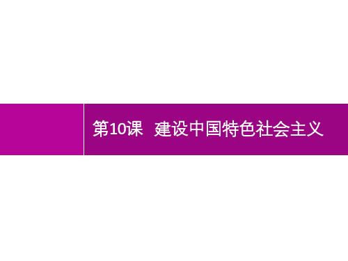 最新人教部编版八年级历史下册《建设中国特色社会主义》精品教学课件