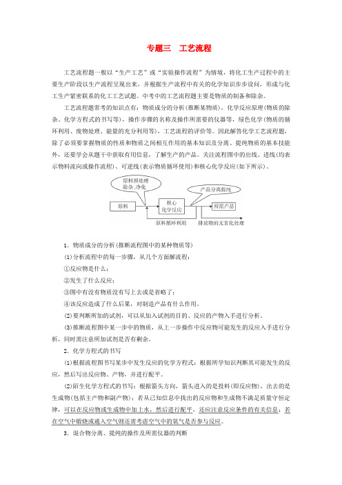 广东省2018年中考化学总复习专题三工艺流程练习