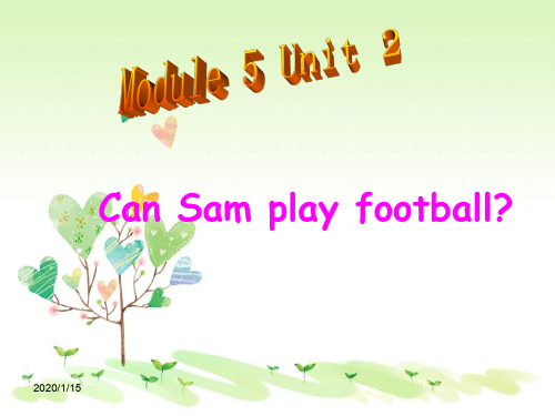 外研版(三起)四年级上册Module 5《Unit 2 Can Sam play football》ppt课件1
