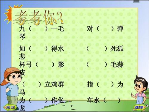 人教版四年级上册语文园地四
