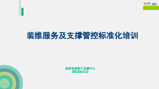 装维服务及支撑管控标准化培训课件