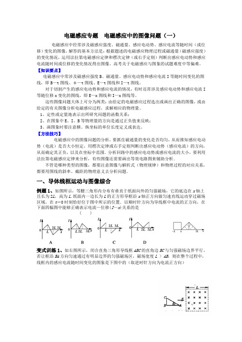 2012高三二轮复习电磁感应专题 电磁感应中的图像问题(含解析)