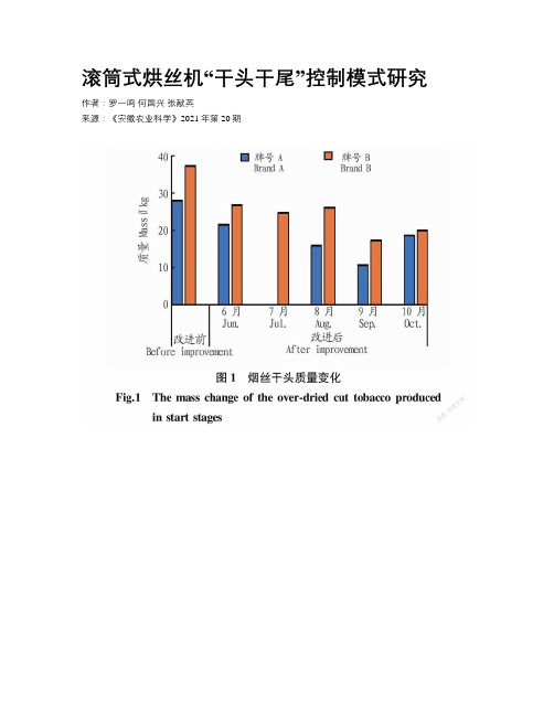 滚筒式烘丝机“干头干尾”控制模式研究