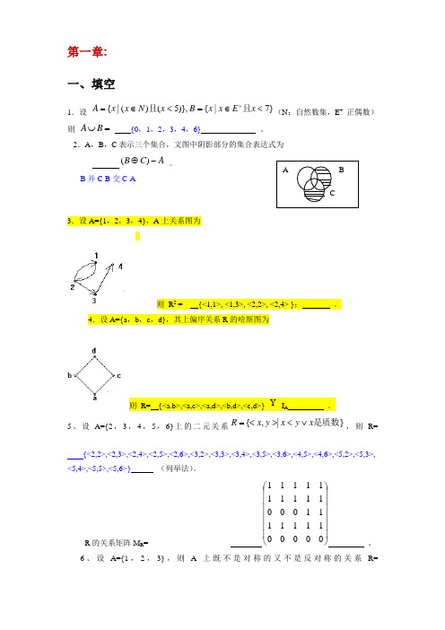 离散数学习题分章