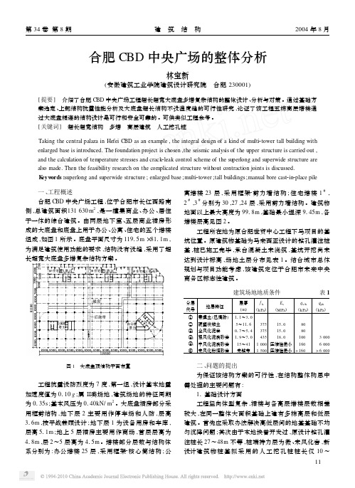 合肥CBD中央广场的整体分析