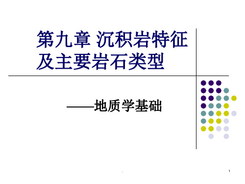 沉积岩特征及主要岩石类型