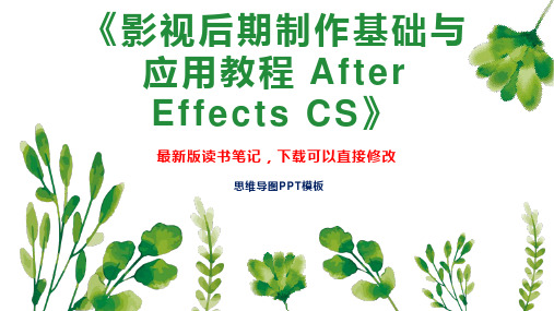 《影视后期制作基础与应用教程 After Effects CS》读书笔记思维导图