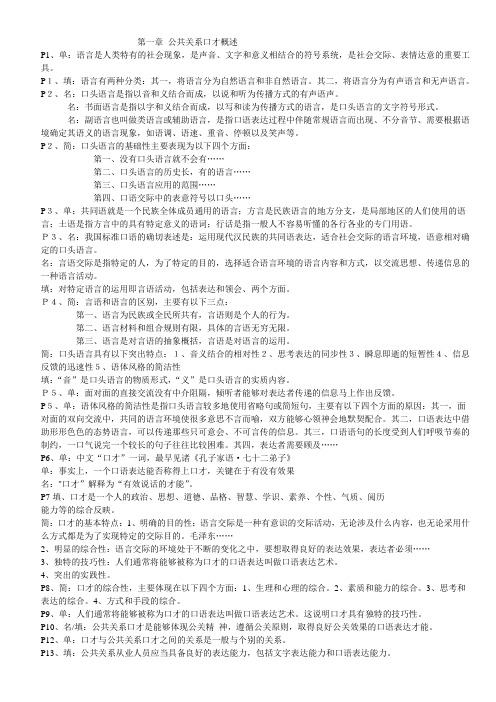 江苏自考 公共关系口才 笔记