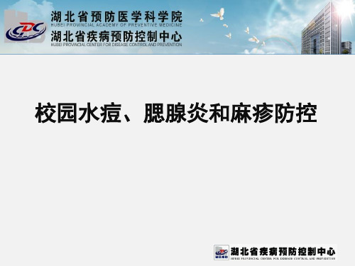 校园水痘、腮腺炎和麻疹防控 ppt课件