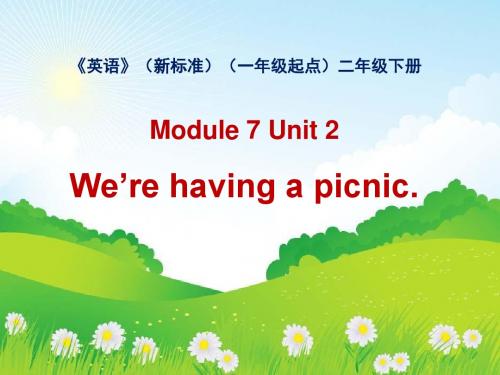 外研版(一起)二下Module 7《Unit 2 We’re having a picnic》 教学PPT课件2