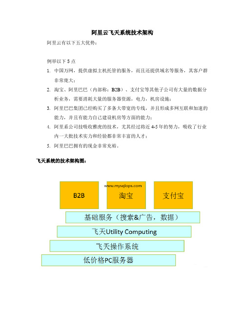 阿里云飞天系统的技术架构说明