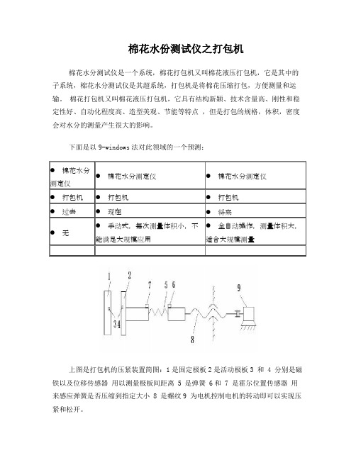 棉花水分测试仪之打包机