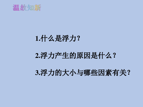 人教版八年级物理 下册 第十章 10.2 阿基米德原理 课件