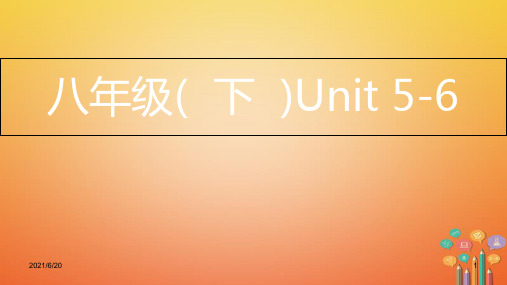 新版人教新目标版2022-2022年中考英语复习第一部分教材知识梳理八下Unit5_6