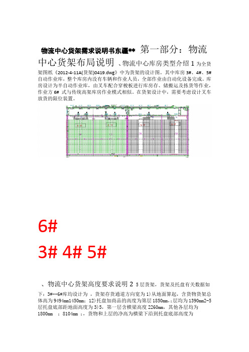 冷链物流中心穿梭式货架技术参数要求