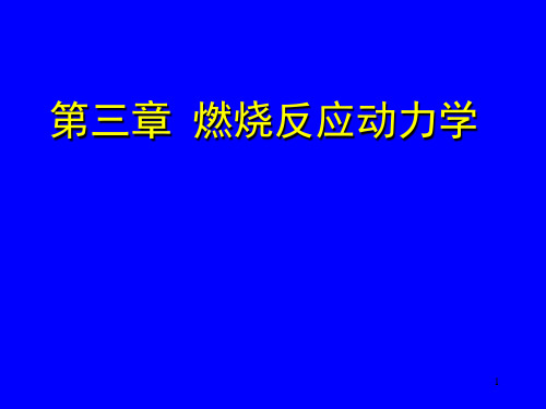 燃烧动力学PPT课件