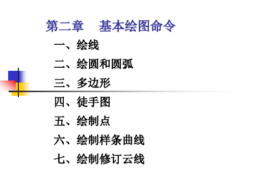 CAD基础第二章 基本绘图命令