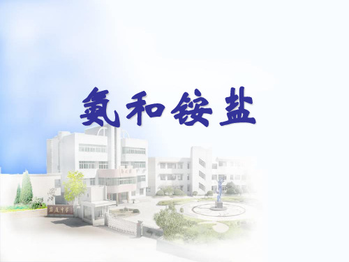 氨和铵盐