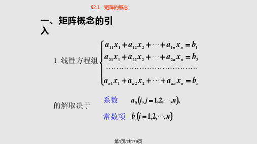 矩阵PPT课件